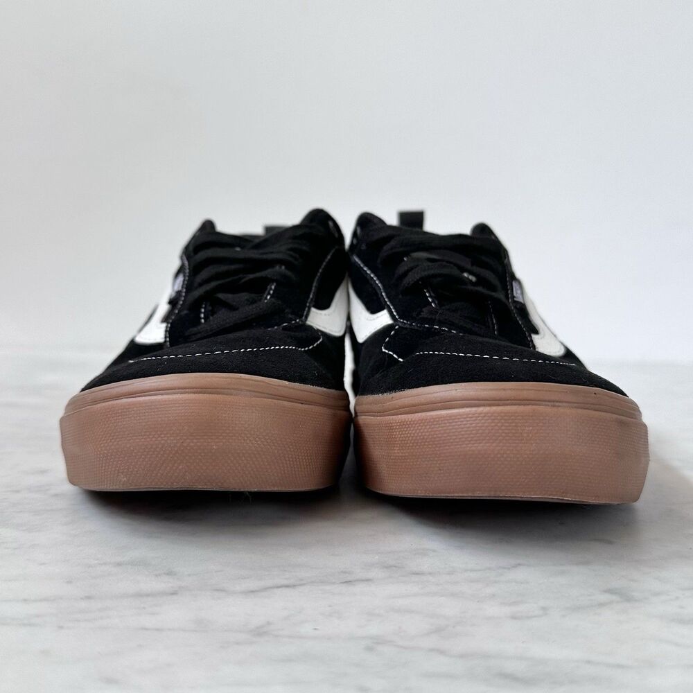 Vans Kyle Walker Pro Black Gum Men's 8.5 Suede Shoes Sneakers White Side Stipes - Picture 7 of 13